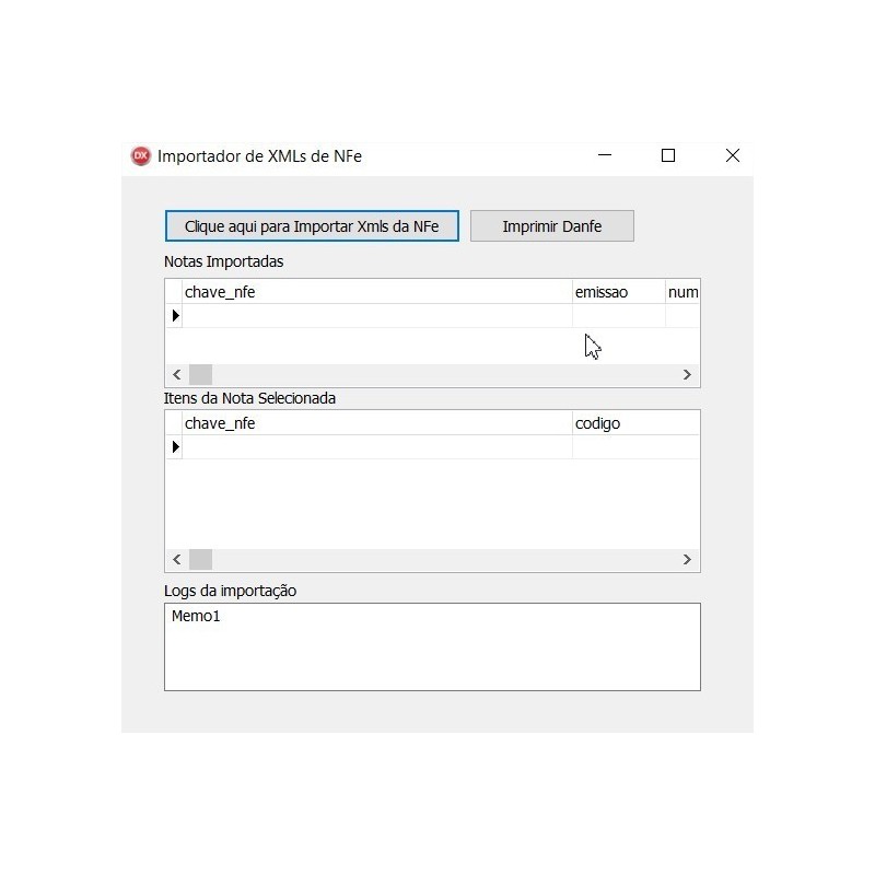 Fontes Importador de Multiplos XMls da NFe em Delphi