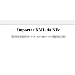 Fontes Importador de Multiplos XMls da NFe em PHP