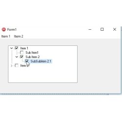 Fontes Exemplo Treeview com TMainMenu e checkbox - Gratis