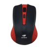 Mouse s/fio C3TECH 1000DPI M-W20BK Preto e Vermelho