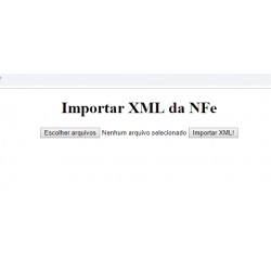 Fontes Importador de Multiplos XMls da NFe em PHP